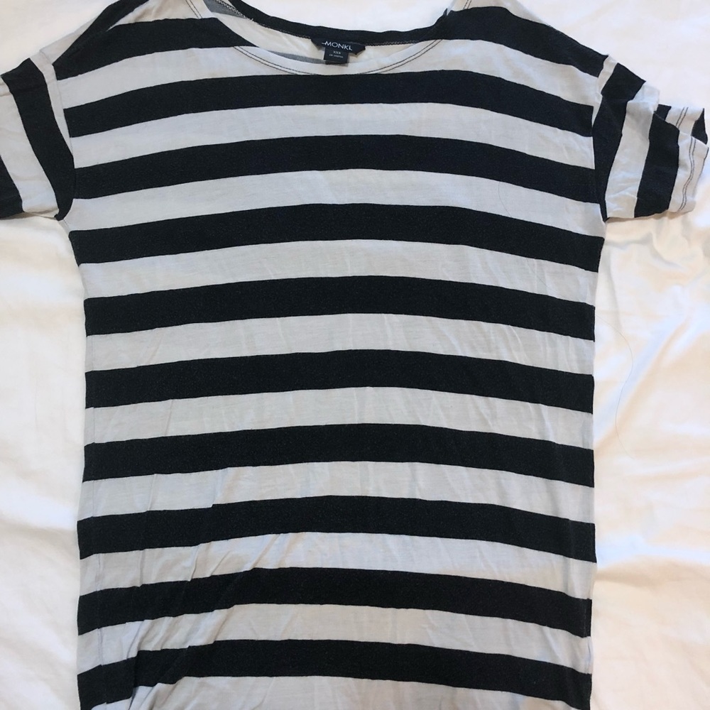 Monki Striped Oversized T-shirt Dress